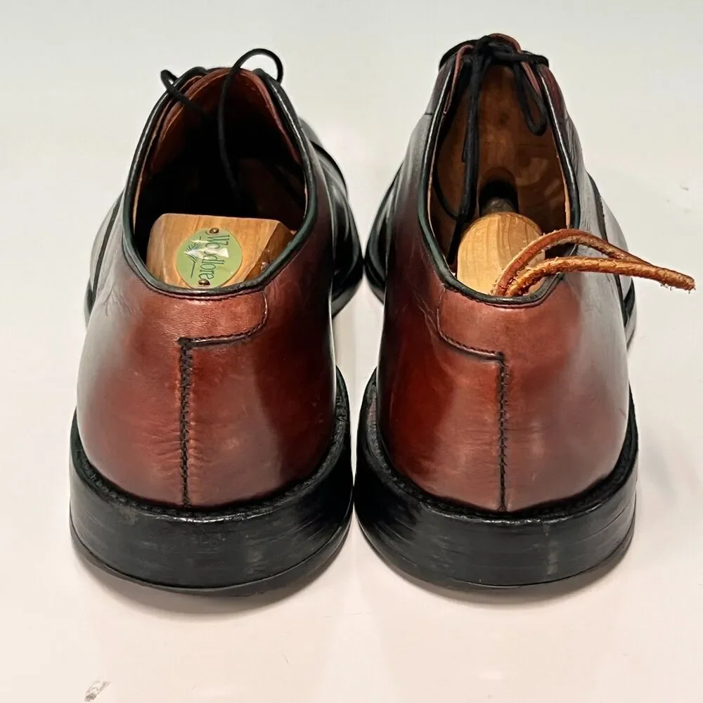 Allen Edmonds Park Avenue Brown Leather Cap-Toe Oxford Dress Shoes 11B 1USA